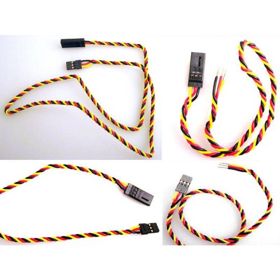 12" Heavy Duty "TWISTED" Wire Aileron Extension with Gold Pins